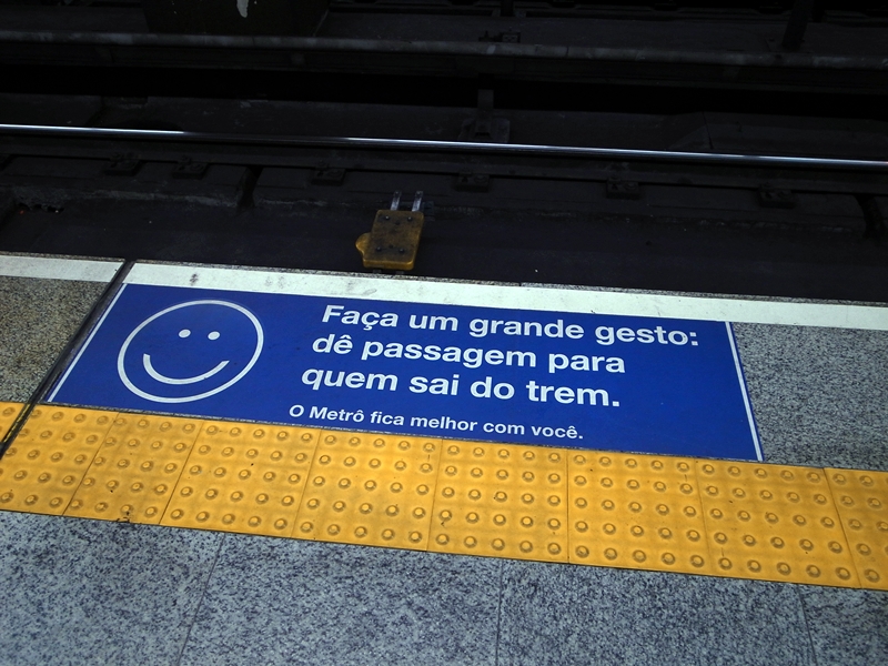 聖保羅和里約熱內盧都有地下鐵，十分完善，是我們在市區遊覽的主要交通工具。